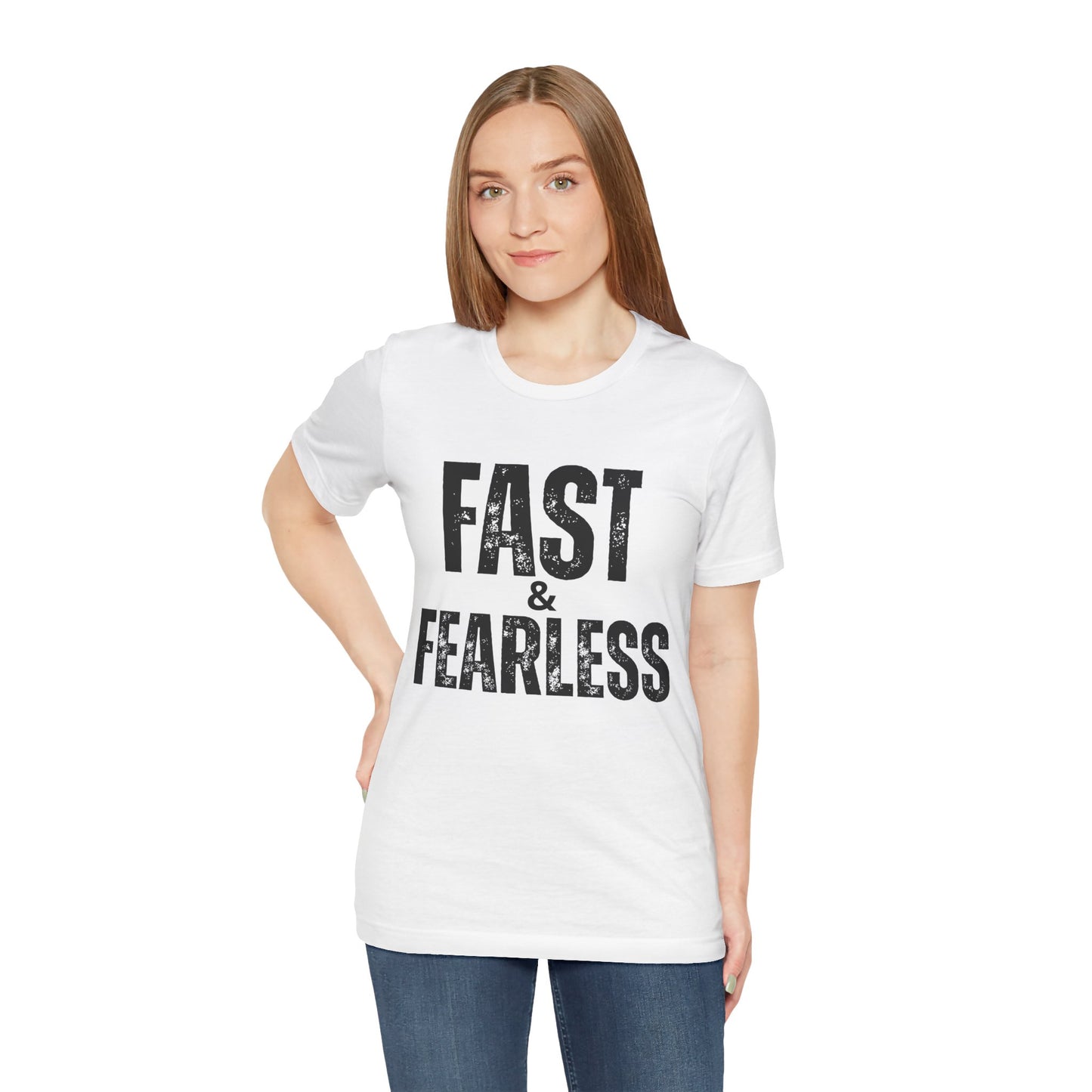 Fast & Fearless Ladies T-Shirt - Biker Girl Version