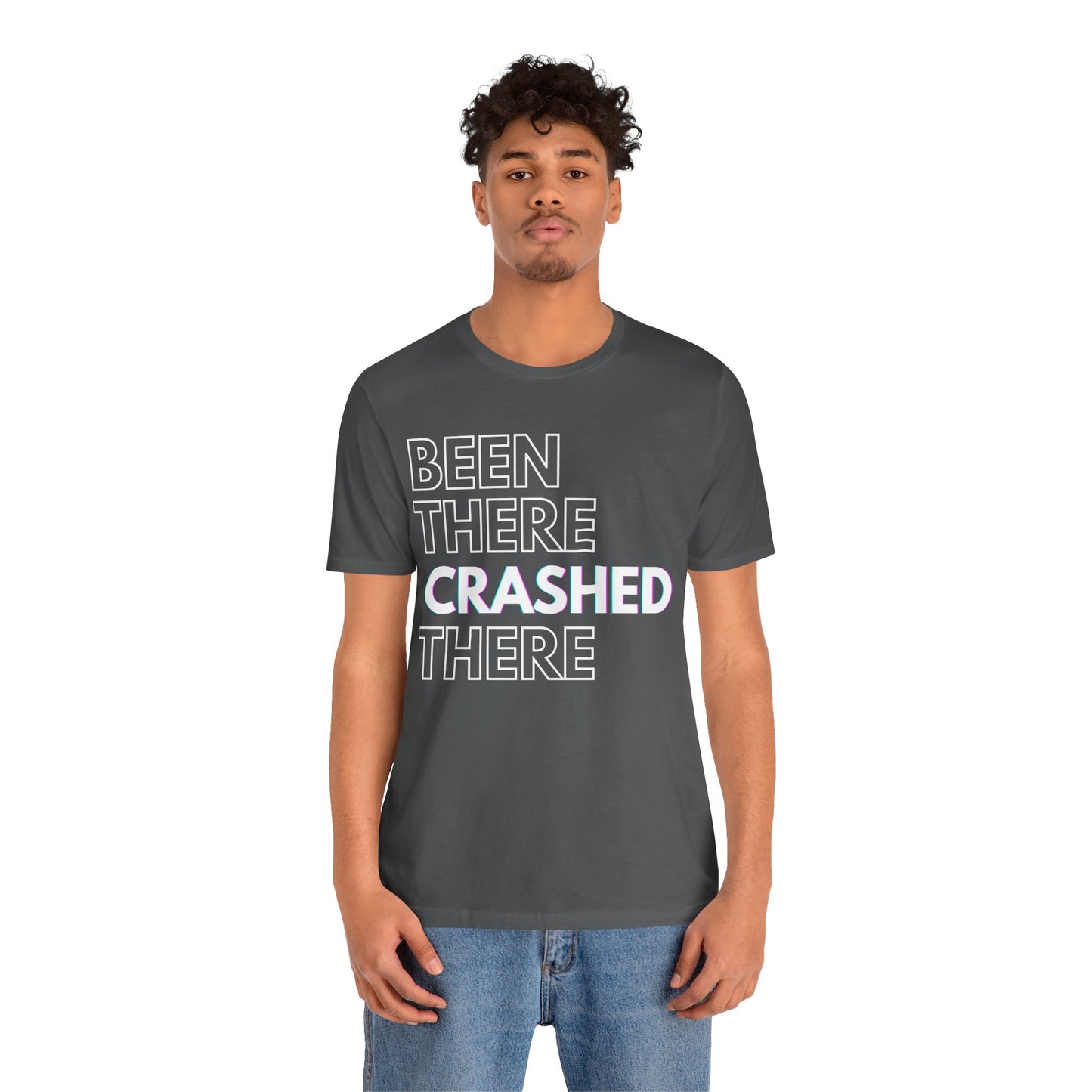 Been There Crashed There Funny Racing T-Shirt – Motorsport Trackday Tee - Dark