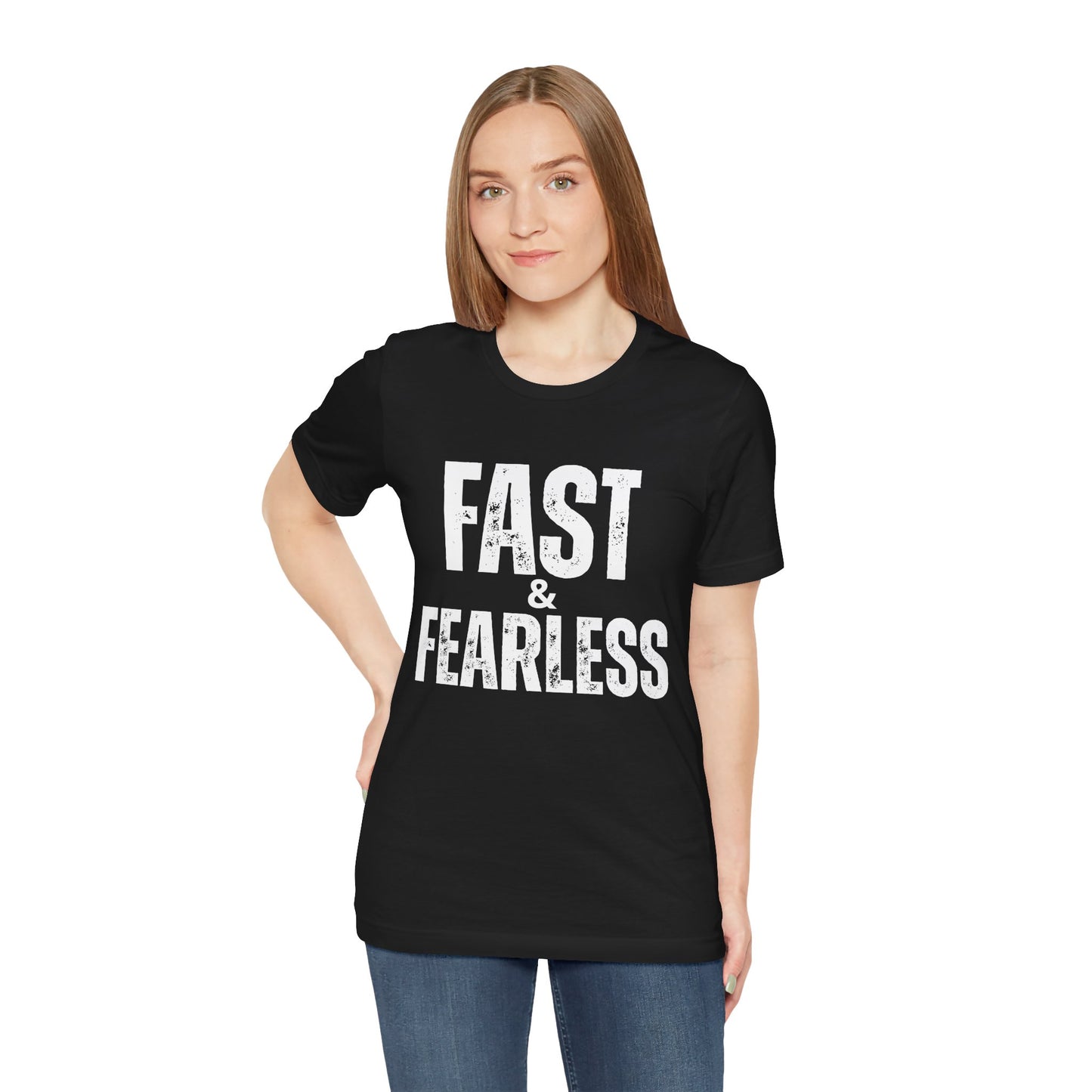 Fast & Fearless Ladies T-Shirt - Biker Girl Version
