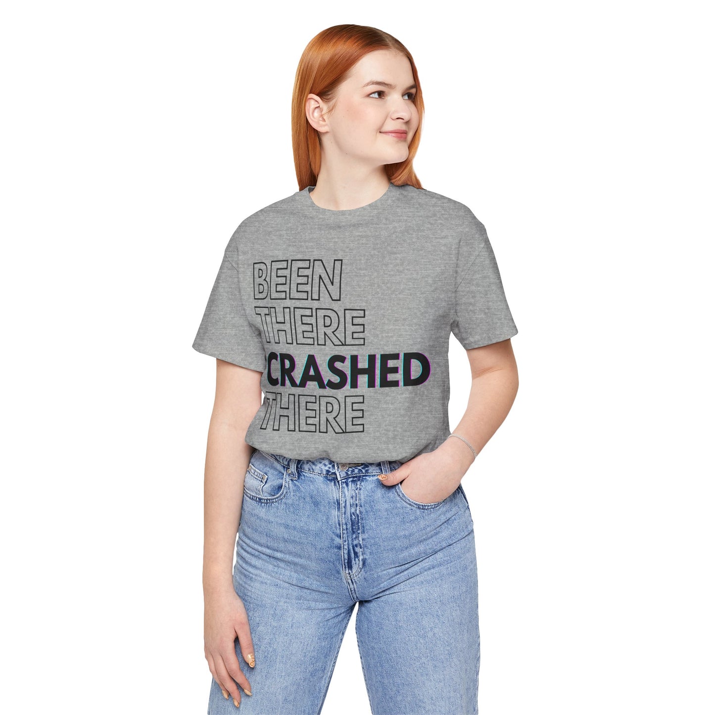 Been There Crashed There Funny Racing T-Shirt – Motorsport Trackday Tee - White