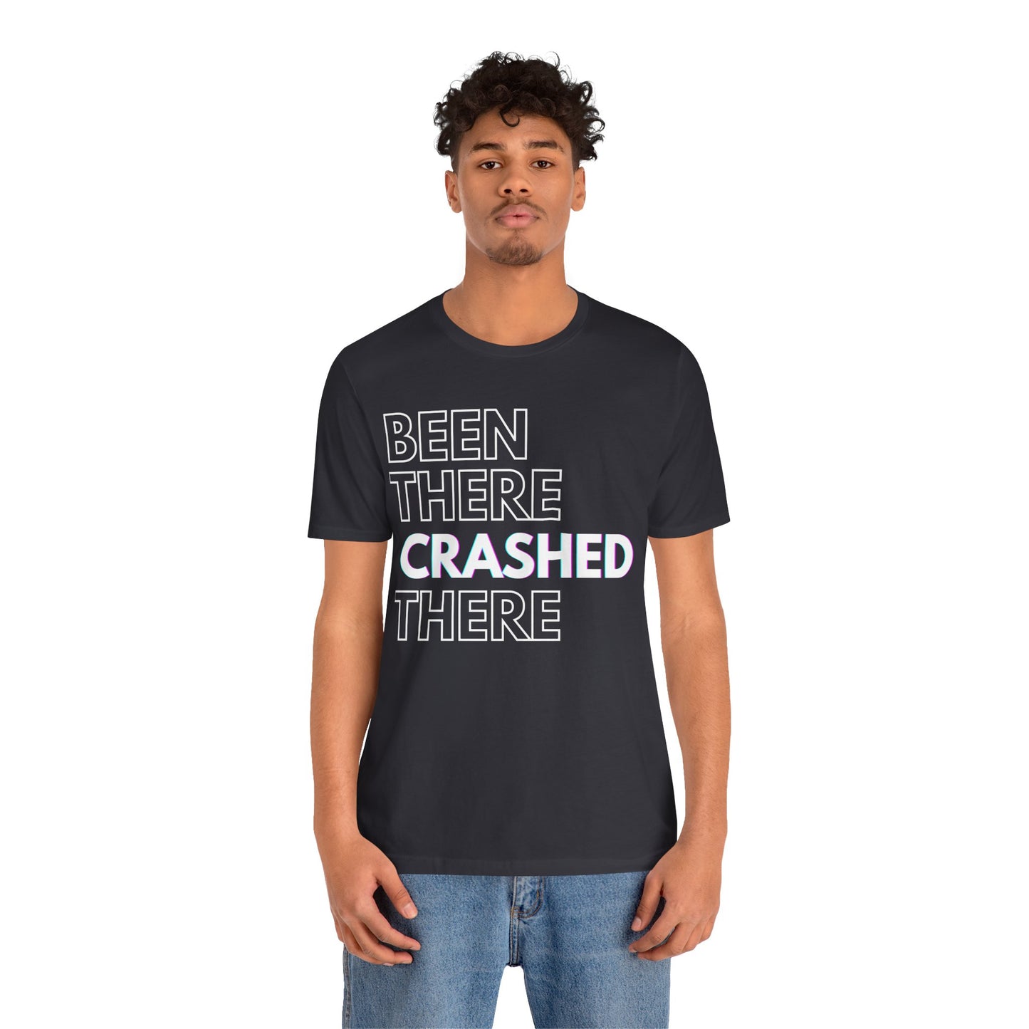 Been There Crashed There Funny Racing T-Shirt – Motorsport Trackday Tee - Dark