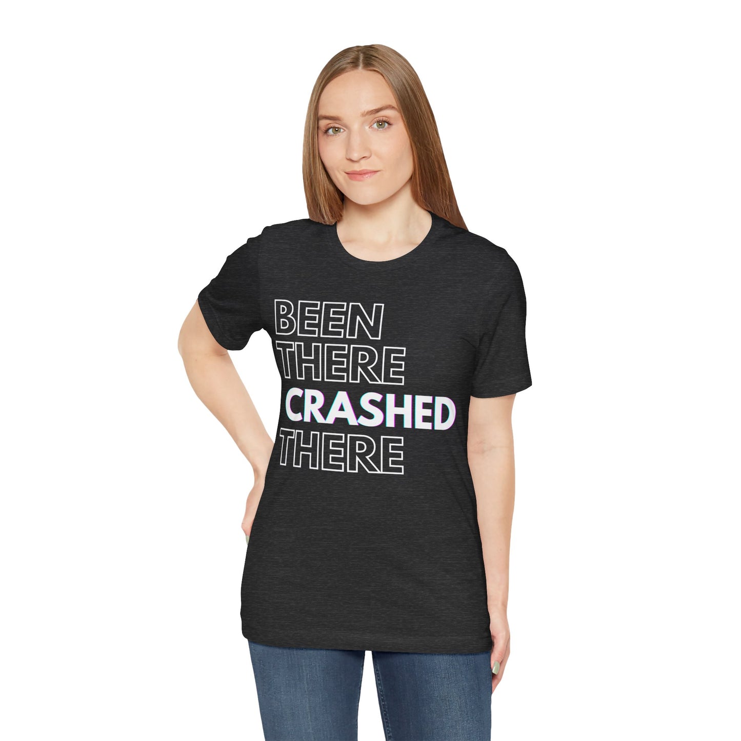 Been There Crashed There Funny Racing T-Shirt – Motorsport Trackday Tee - Dark
