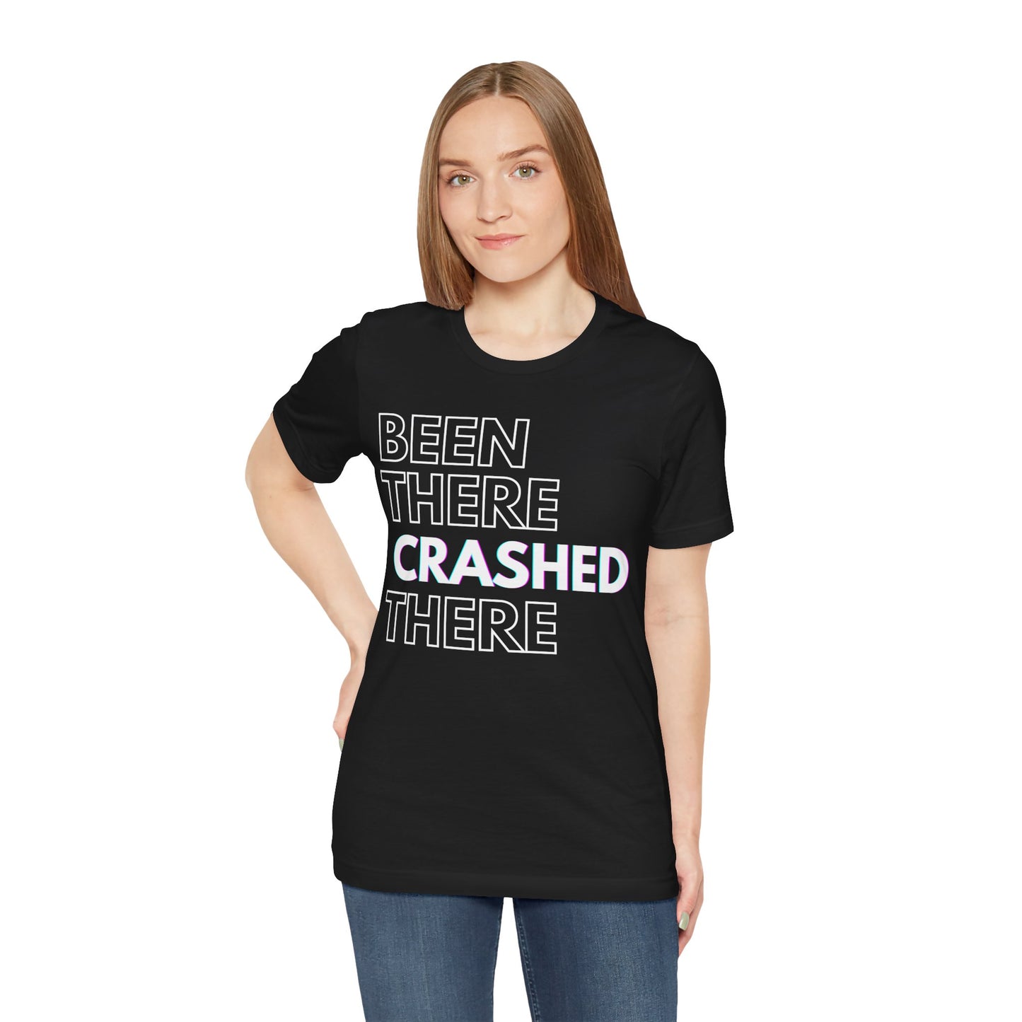Been There Crashed There Funny Racing T-Shirt – Motorsport Trackday Tee - Dark