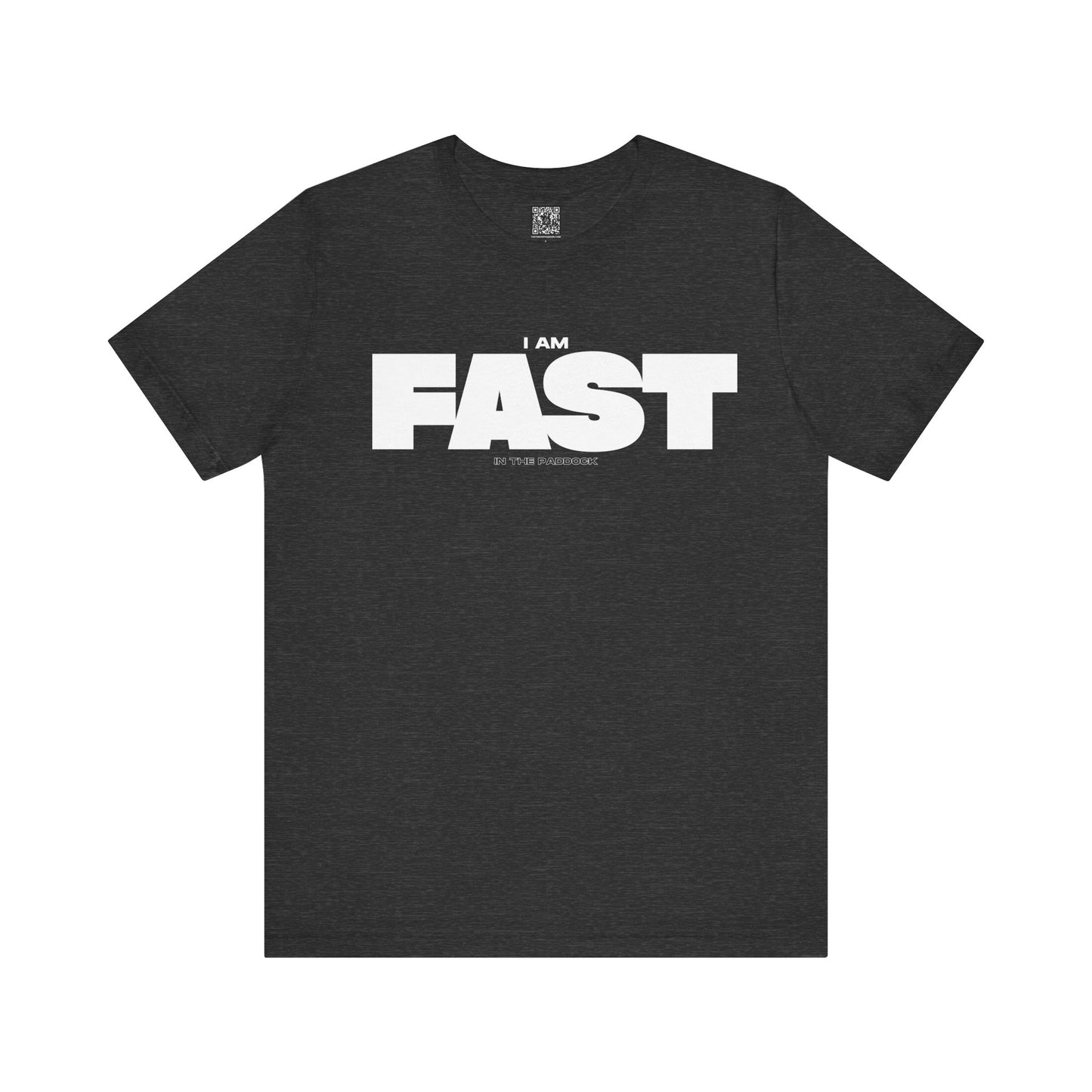 I Am Fast in the Paddock – Track Day Moto T-Shirt - Black