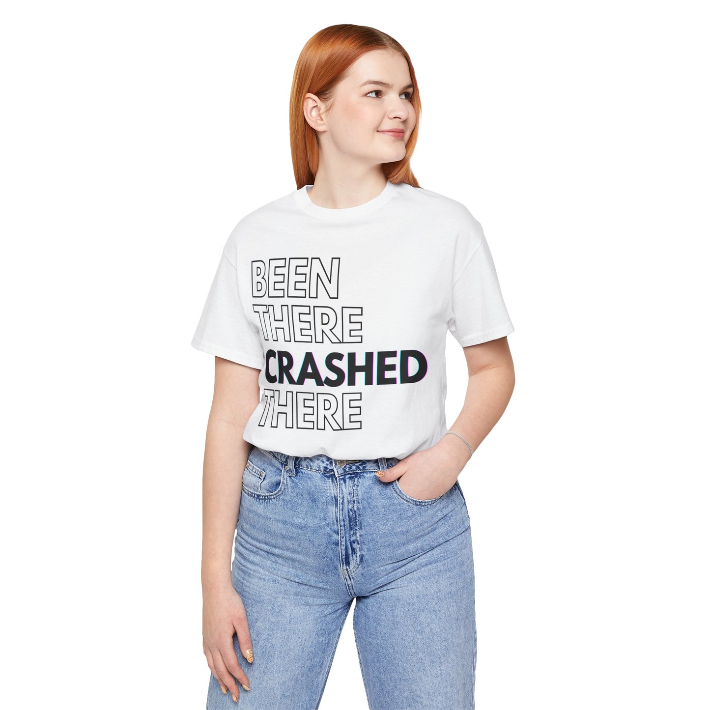 Been There Crashed There Funny Racing T-Shirt – Motorsport Trackday Tee - White