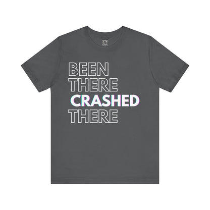 Been There Crashed There Funny Racing T-Shirt – Motorsport Trackday Tee - Dark