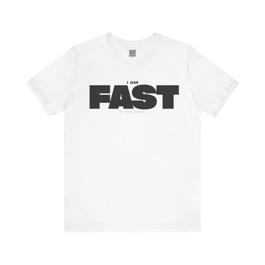 I Am Fast in the Paddock – Track Day Moto T-Shirt - White