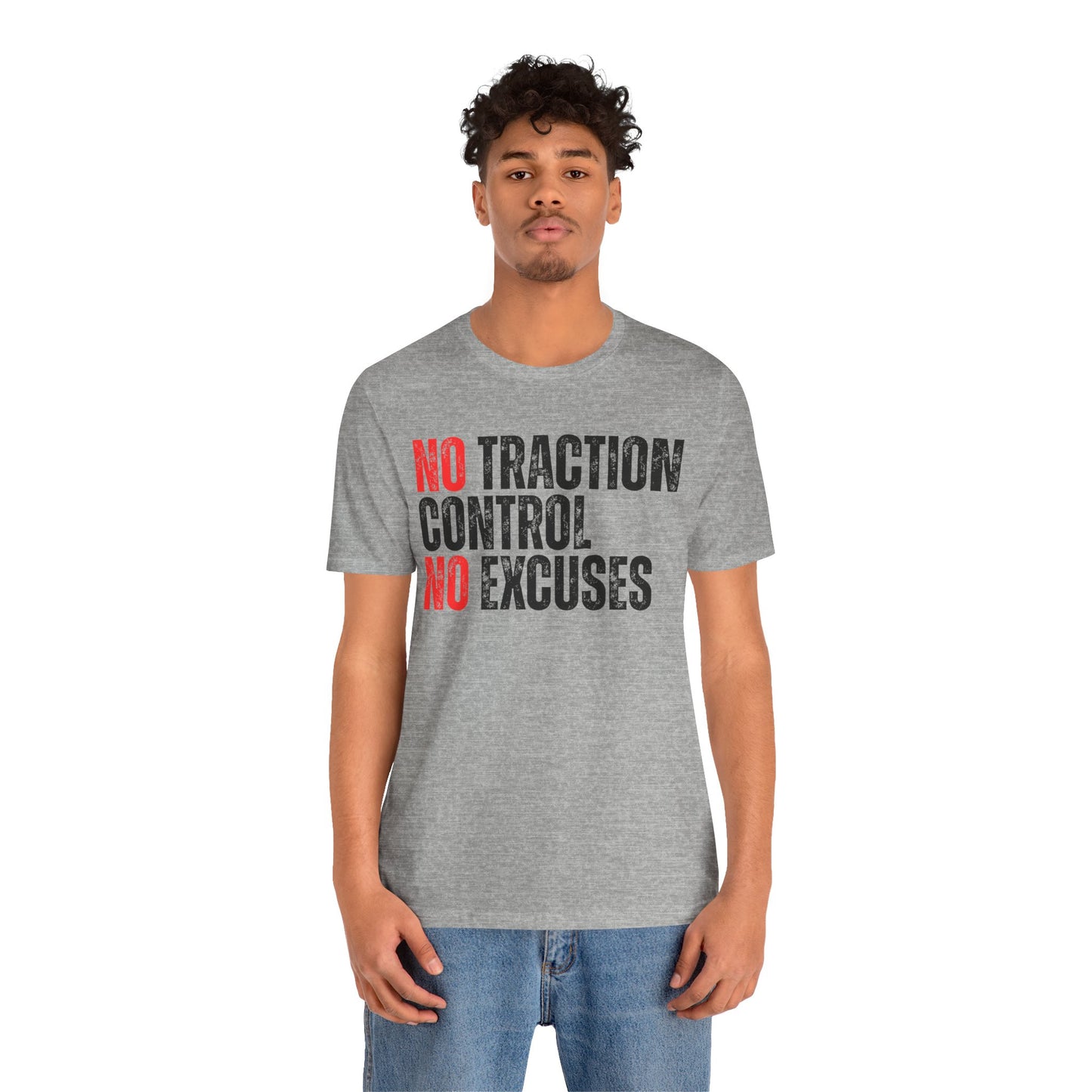 No Traction Control – No Excuses | Track Day T-Shirt - White