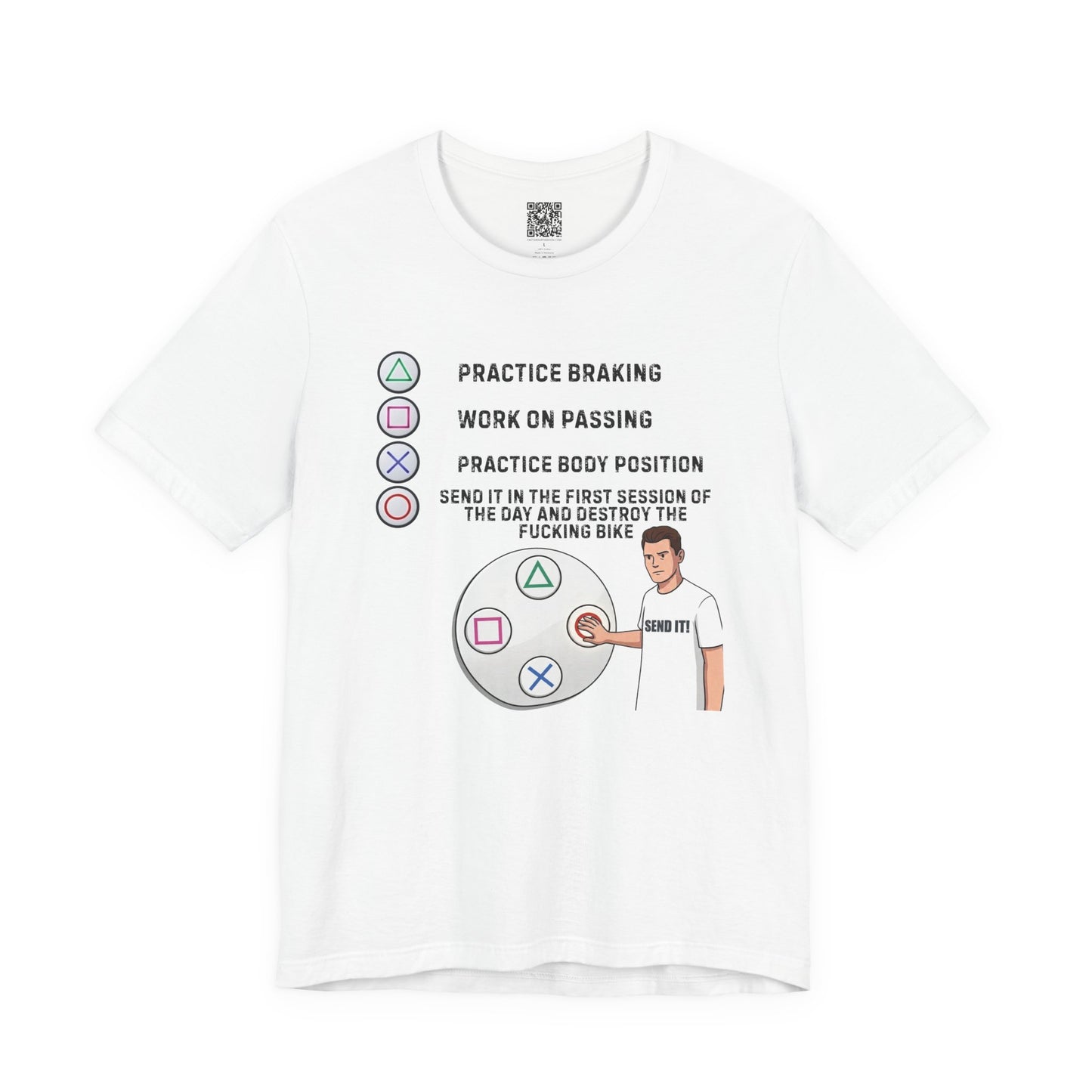 Send It Motorcycle T-Shirt Gamer Style