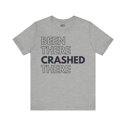 Been There Crashed There Funny Racing T-Shirt – Motorsport Trackday Tee - White