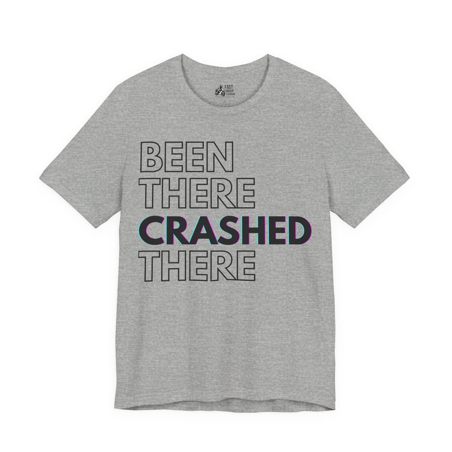 Been There Crashed There Funny Racing T-Shirt – Motorsport Trackday Tee - White