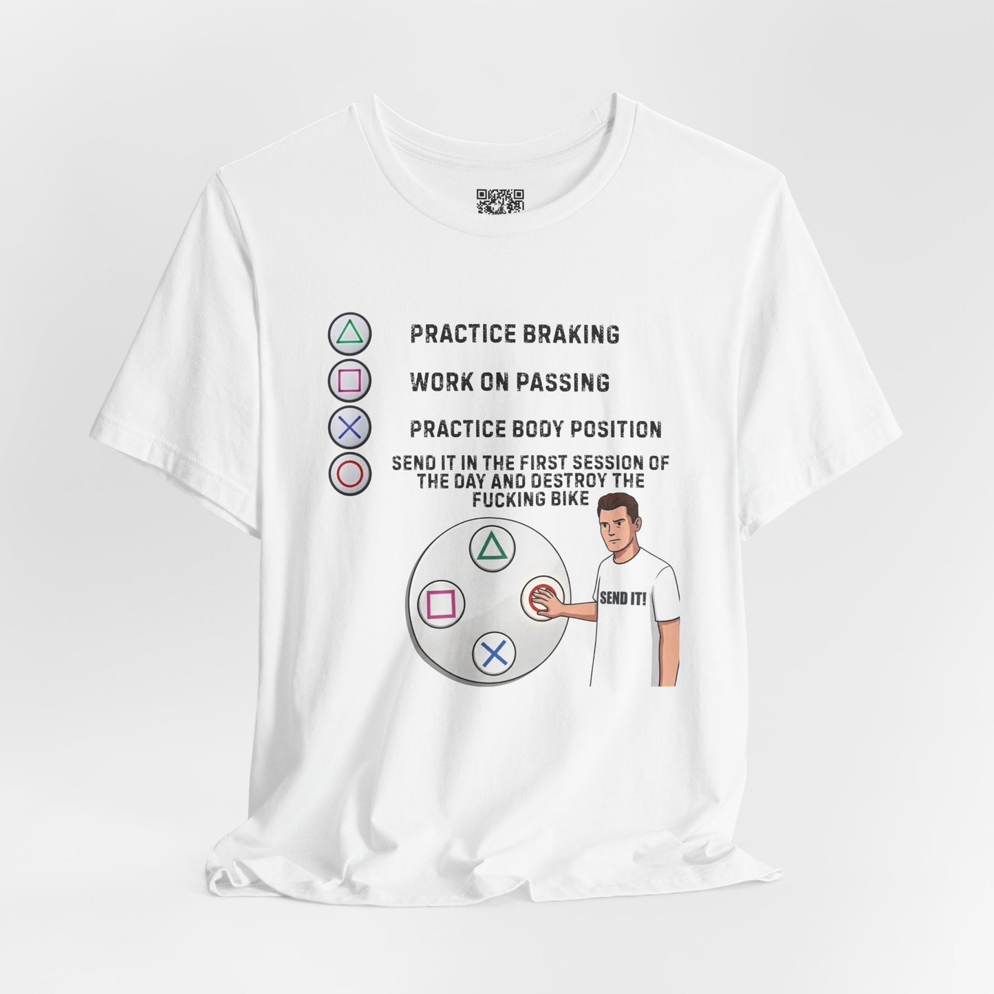 Send It Motorcycle T-Shirt Gamer Style