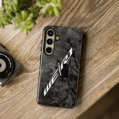 Yamaha R1 We R1 Forged Carbon iPhone Samsung Googe Pixel Phone Case