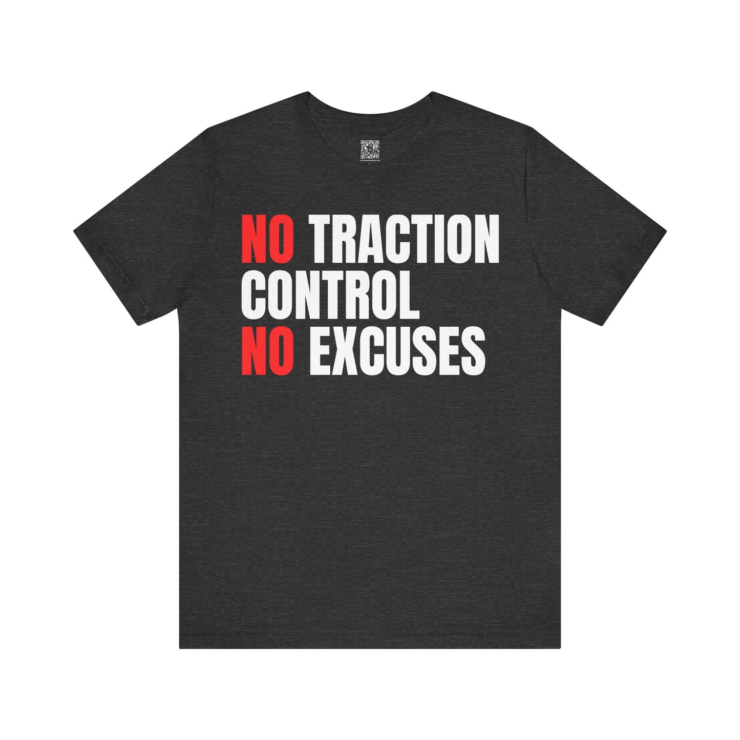 No Traction Control – No Excuses | Track Day T-Shirt - Black, Dark