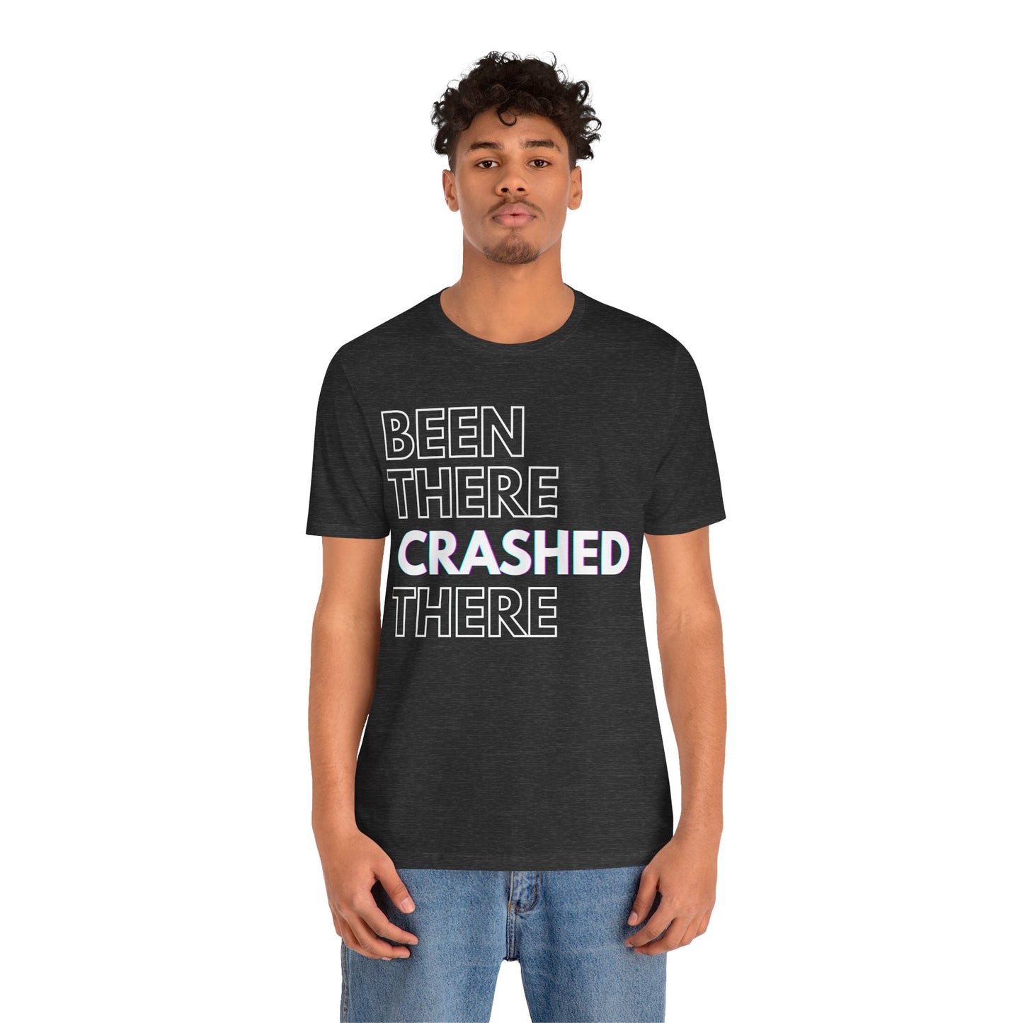 Been There Crashed There Funny Racing T-Shirt – Motorsport Trackday Tee - Dark