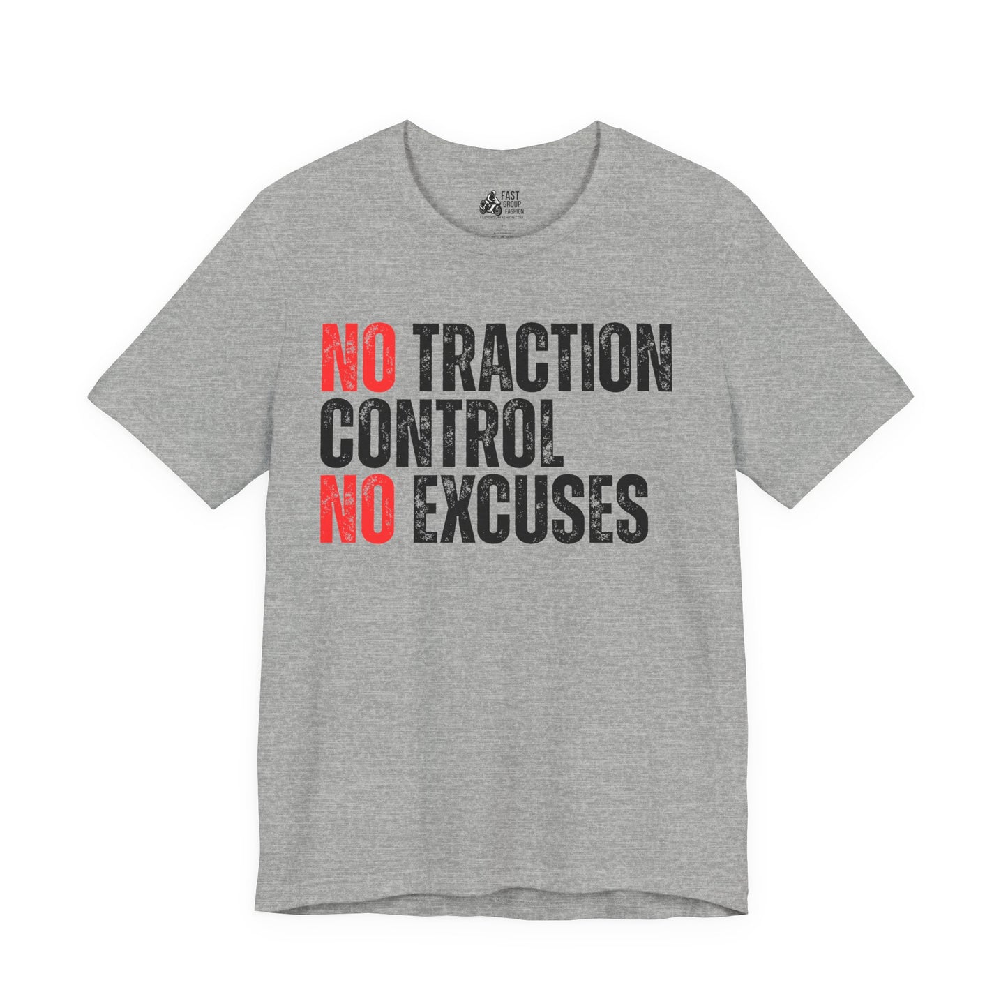 No Traction Control – No Excuses | Track Day T-Shirt - White