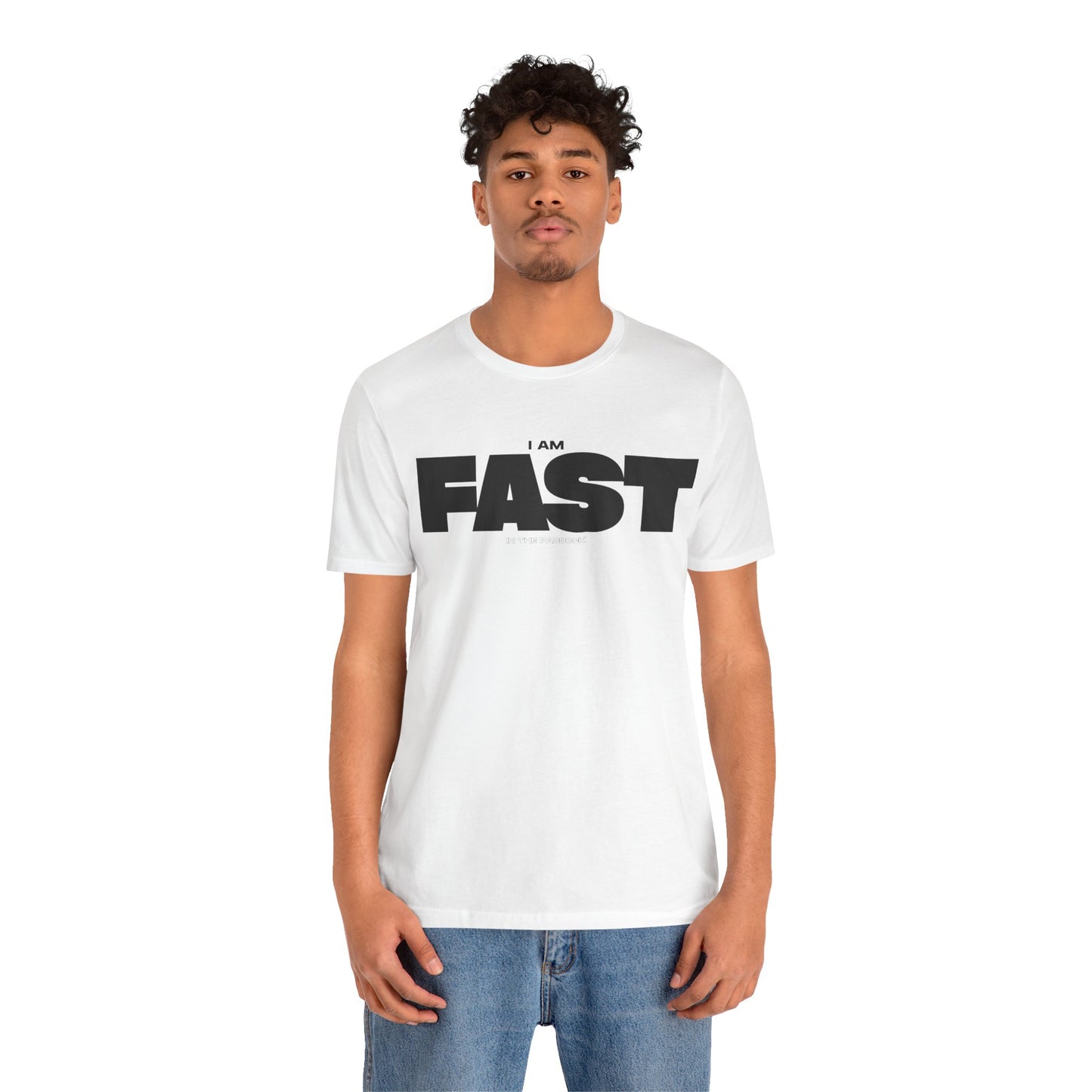 I Am Fast in the Paddock – Track Day Moto T-Shirt - White