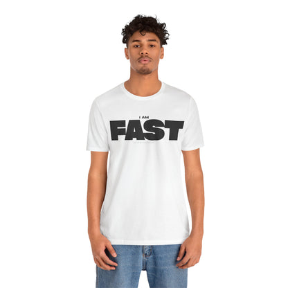 I Am Fast in the Paddock – Track Day Moto T-Shirt - White
