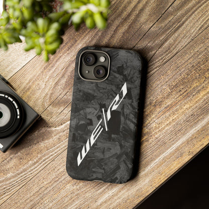 Yamaha R1 We R1 Forged Carbon iPhone Samsung Googe Pixel Phone Case